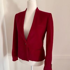 Vintage Red Corduroy Blazer